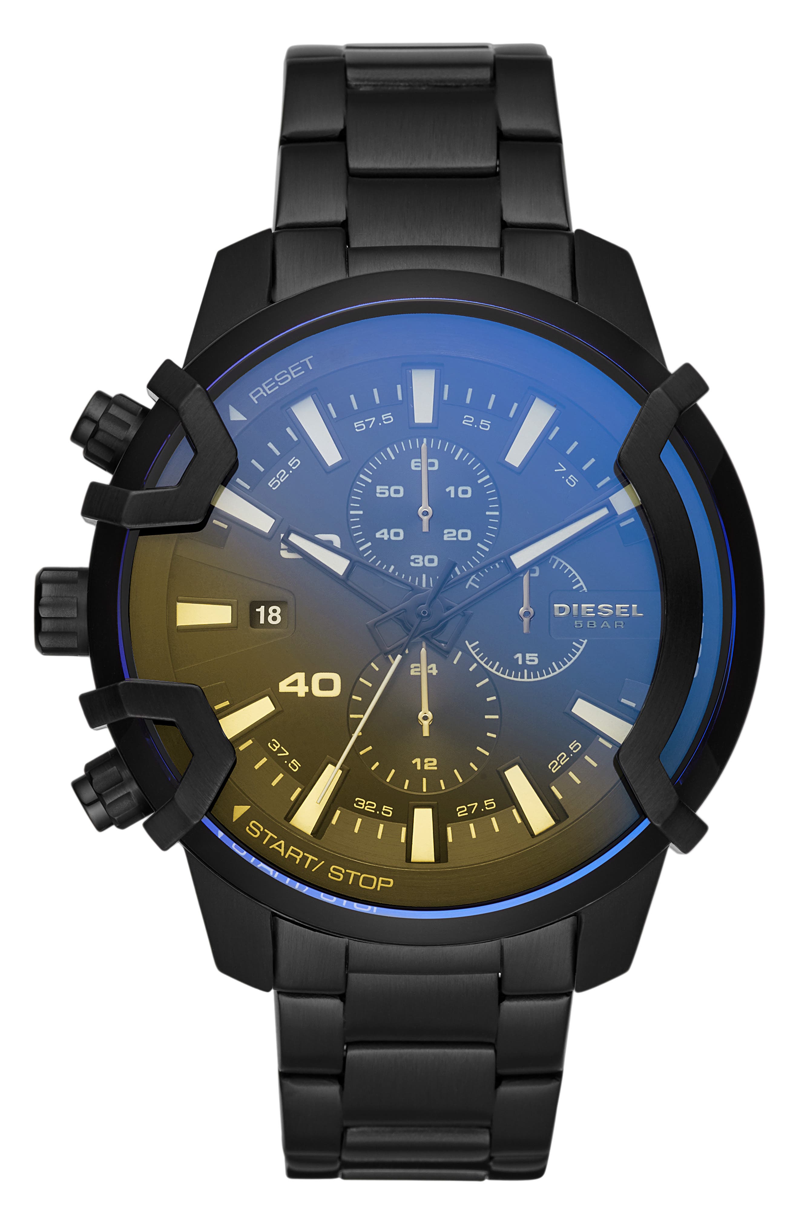 DIESEL® Griffed Chronograph Quartz Bracelet Watch, 48mm