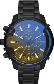 DIESEL® Griffed Chronograph Quartz Bracelet Watch, 48mm