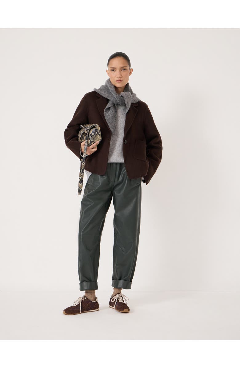 Hush Mina Pure Wool Double Faced Blazer, Alternate, color, Chocolate Brown