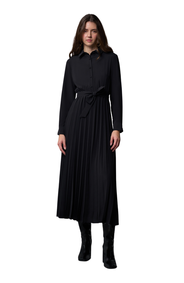 Mizalle Shirt Dress With Pleated Skirt, Main, color,
