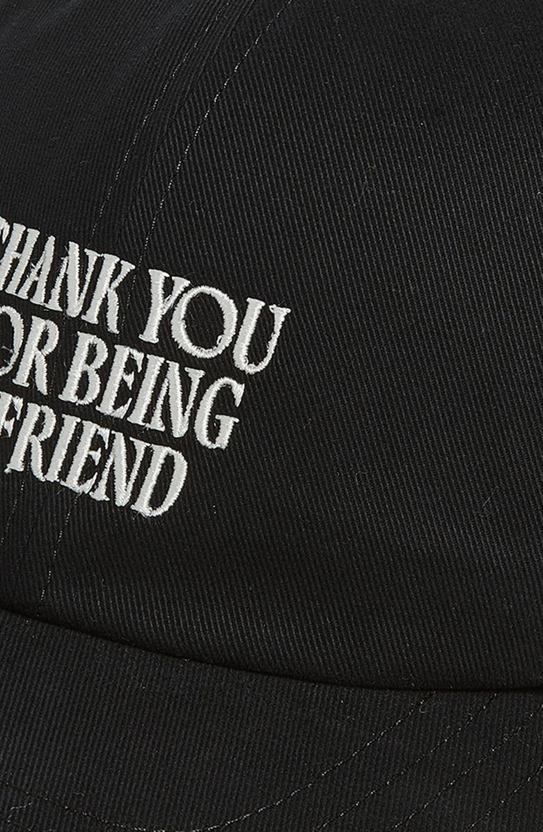 AMI PARIS Friend Embroidered Adjustable Baseball Cap, Alternate, color, Noir