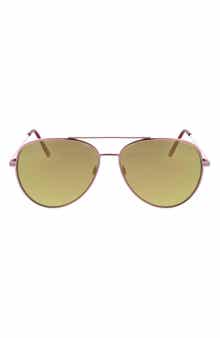 Roxy 58mm Mod Rounded Aviator Sunglasses
