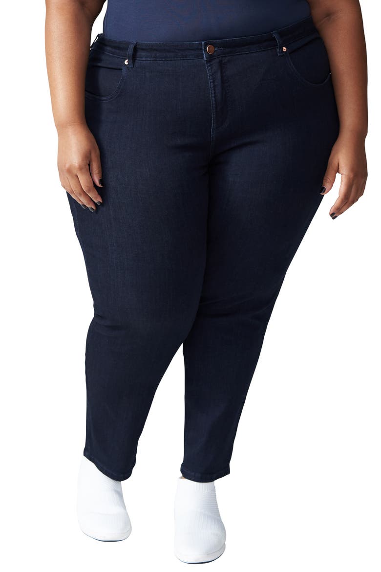 Seine Skinny Jeans, Main, color, DARK INDIGO