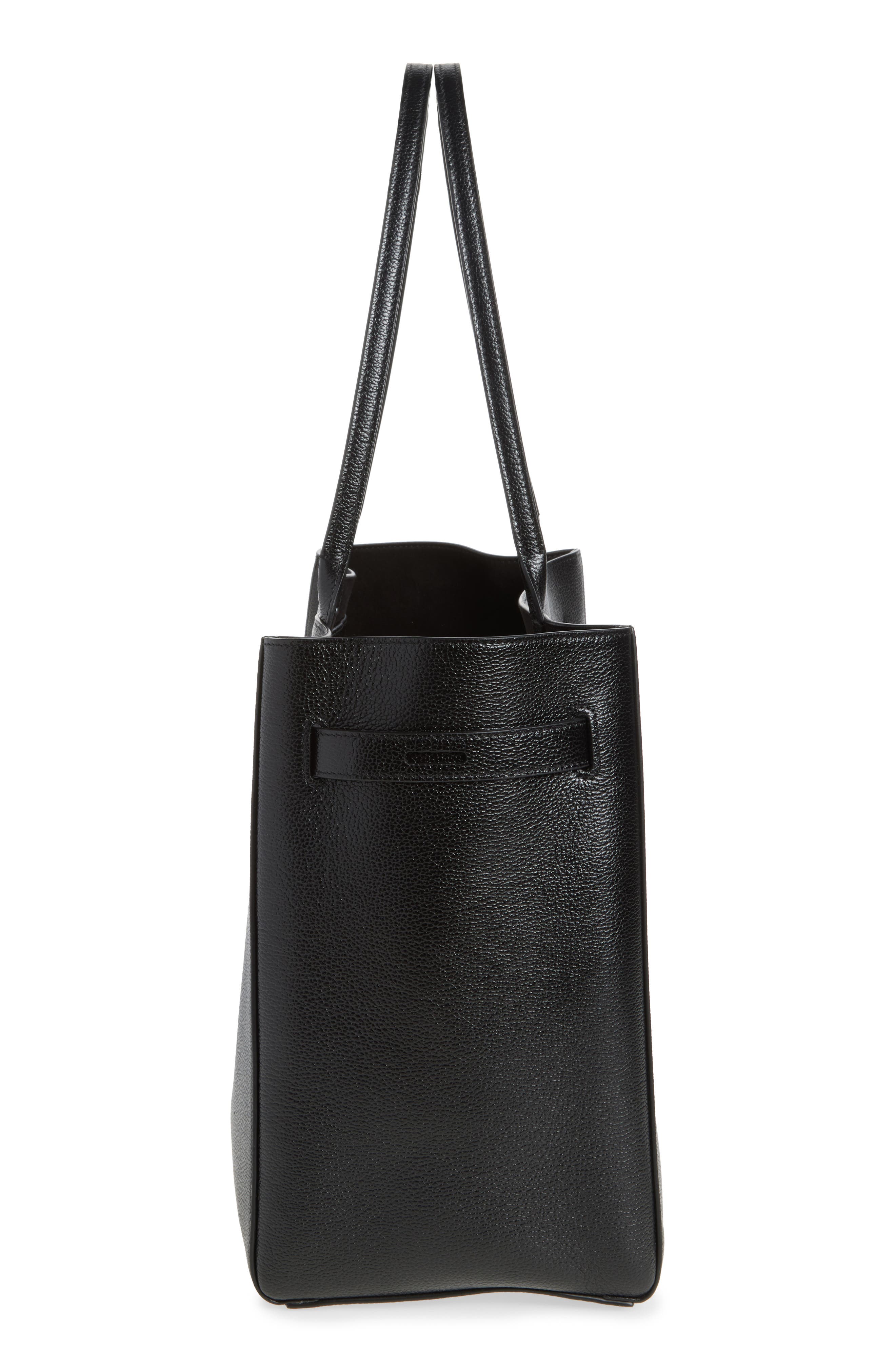 TOM FORD Medium Audrey Grained Leather Tote, Alternate, color, Naa Black