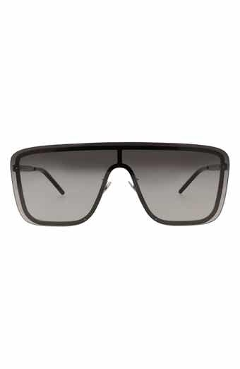 Saint Laurent 99mm Novelty Shield Sunglasses