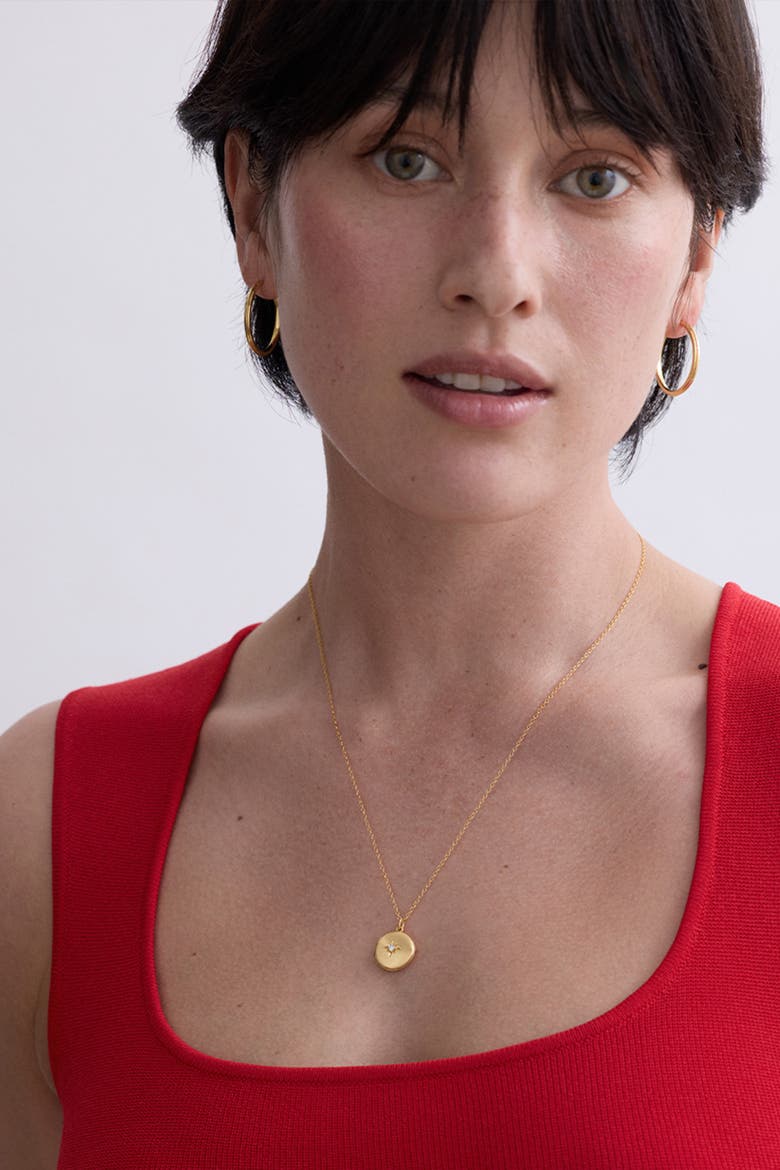 Gold Biography Midi Locket Necklace, Alternate, color, Gold