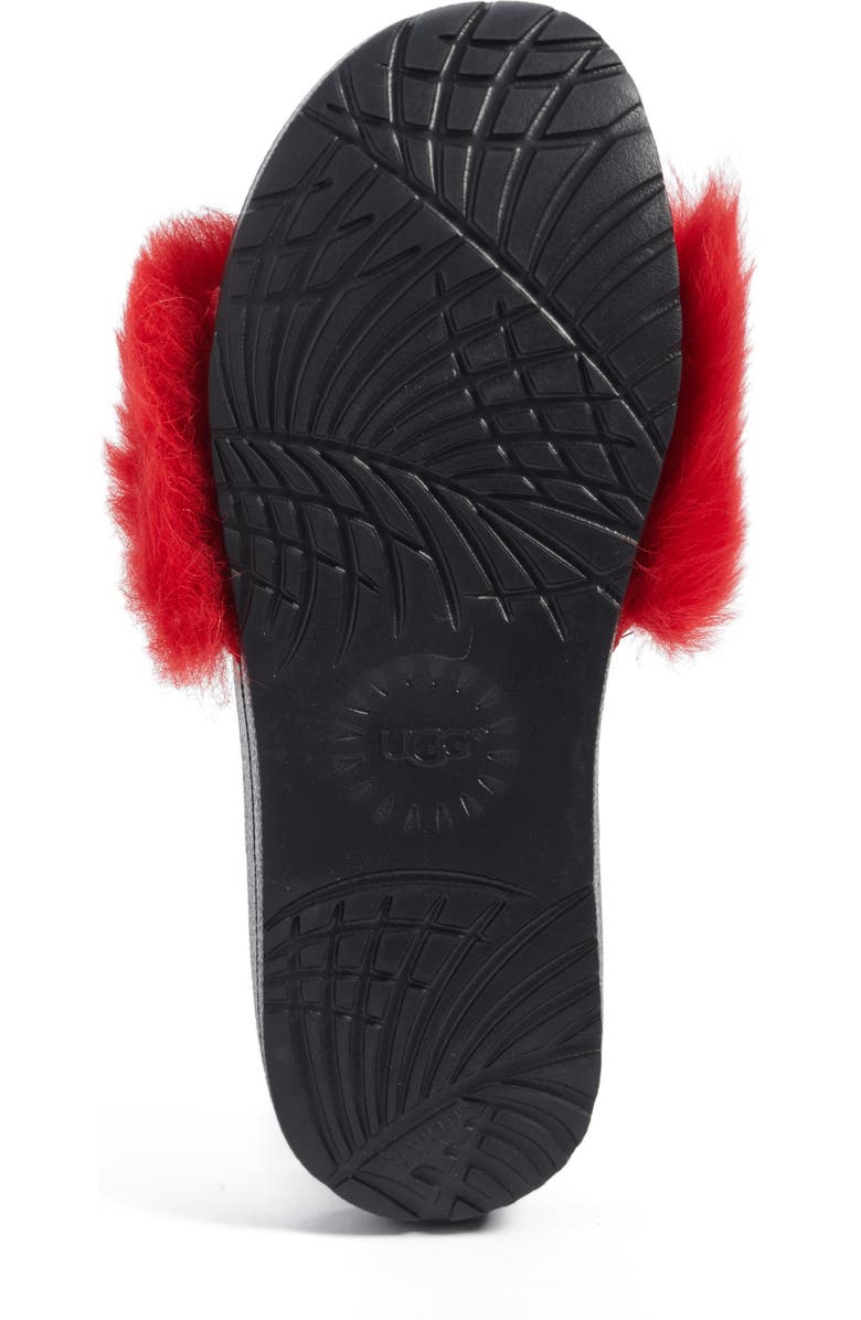 UGG<sup>®</sup> Royale Genuine Shearling Slide Sandal, Alternate, color,