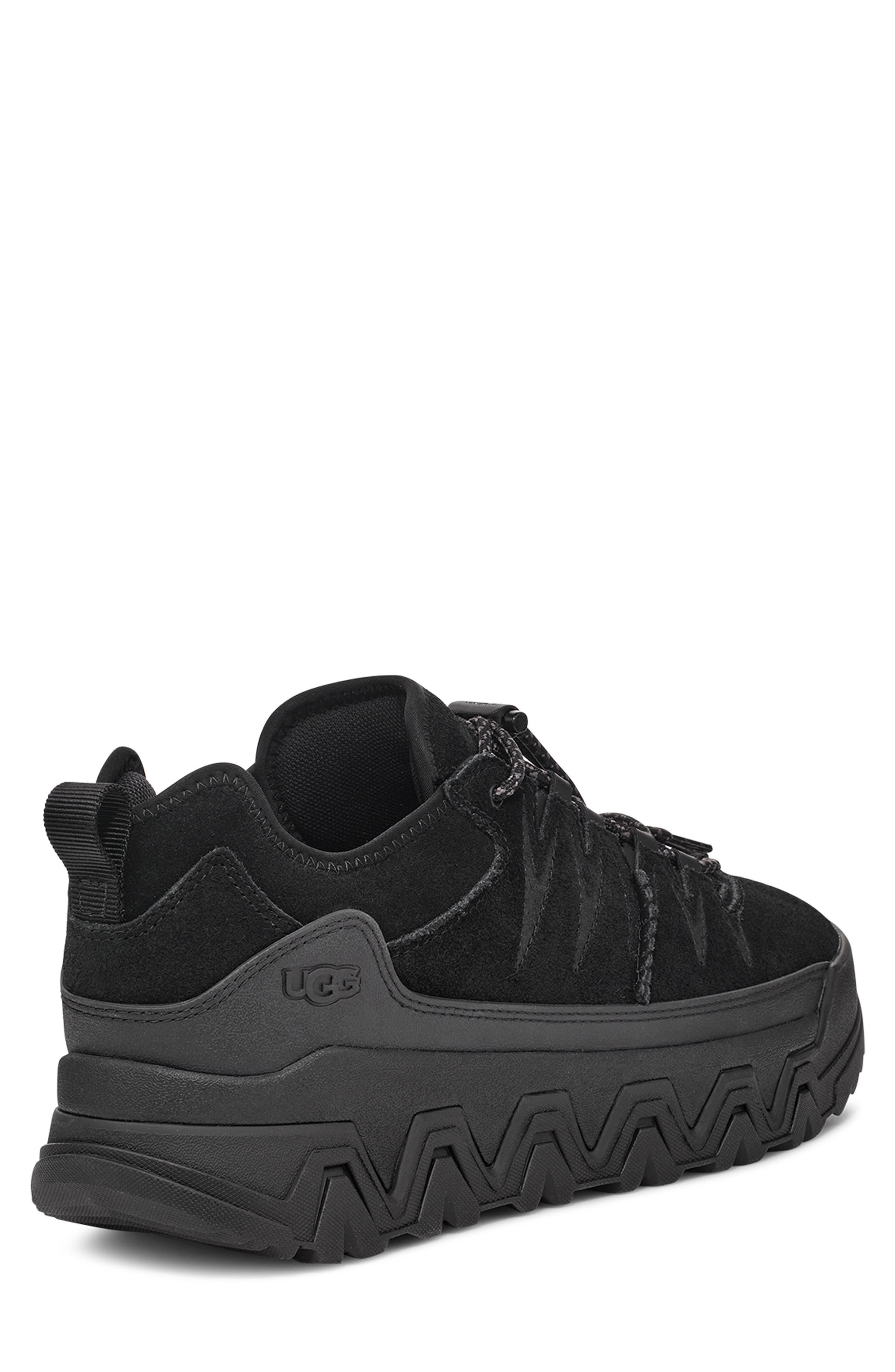 UGG<sup>®</sup> CapTrail Low Waterproof Sneaker, Alternate, color, Black