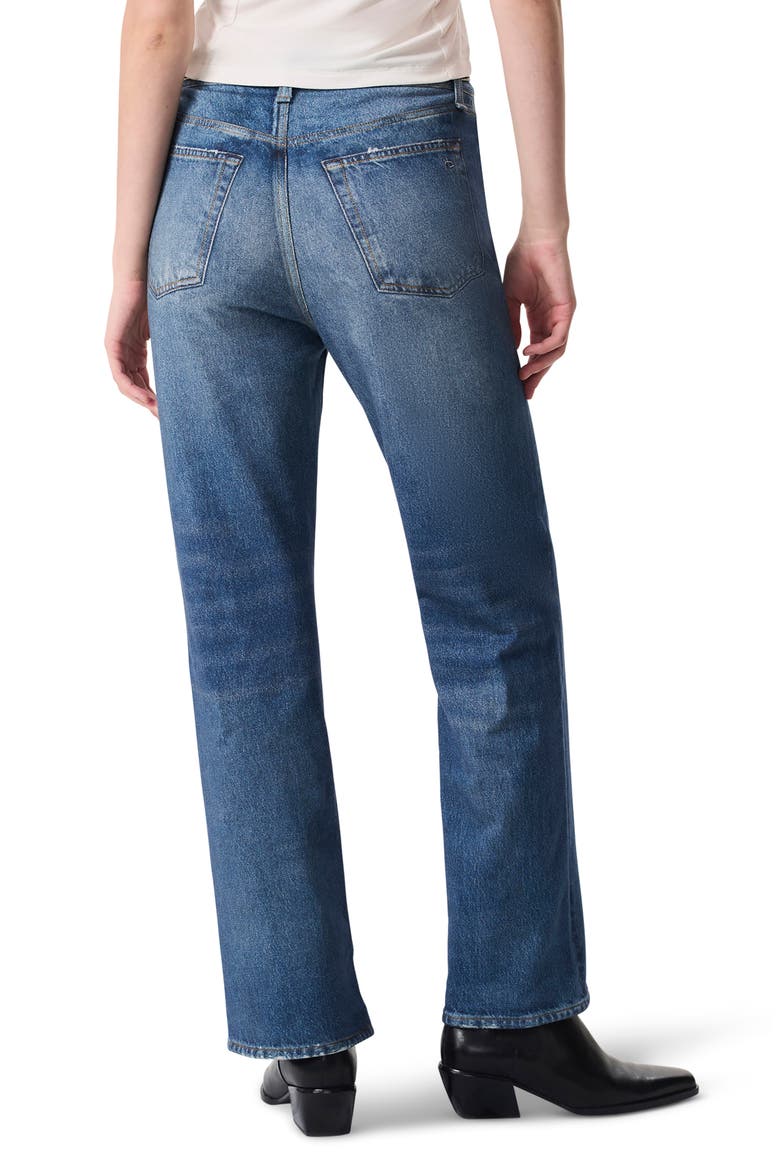 Miramar Shea High Waist Relaxed Straight Leg Cotton Terry Sweatpant Jeans, Alternate, color, COSMOS