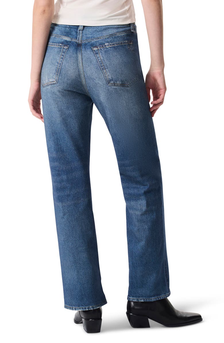 rag & bone Miramar Shea High Waist Relaxed Straight Leg Cotton Terry Sweatpant Jeans, Alternate, color, 
