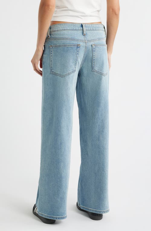Bp. Low Rise Baggy Wide Leg Jeans In Blue