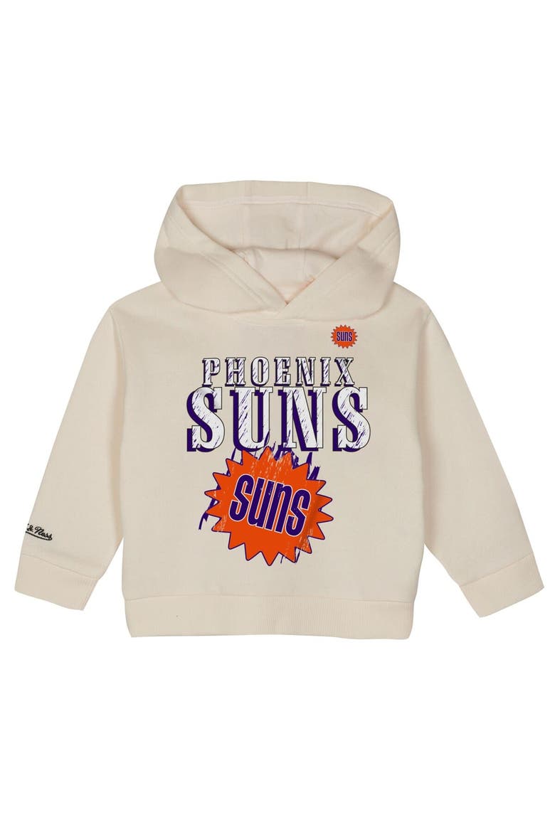 Toddler Mitchell & Ness  Cream Phoenix Suns Hang Time Oversized Pullover Hoodie & Pants Set, Alternate, color, Cream
