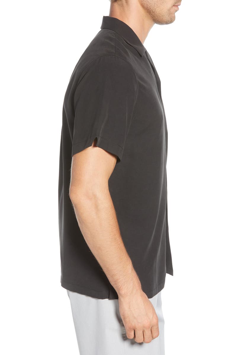 Tori Richard Santa Notes Classic Fit Silk Blend Button-Up Shirt, Alternate, color, 