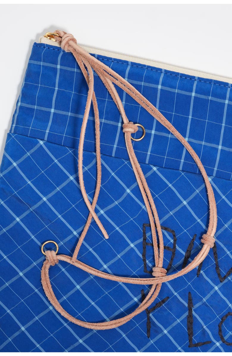 Bimba y Lola Zip Clutch, Alternate, color, Electric Blue