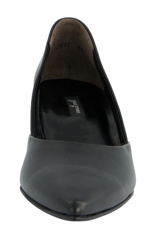 Paul Green Witt Pointed Toe Pump In Black Softnappa