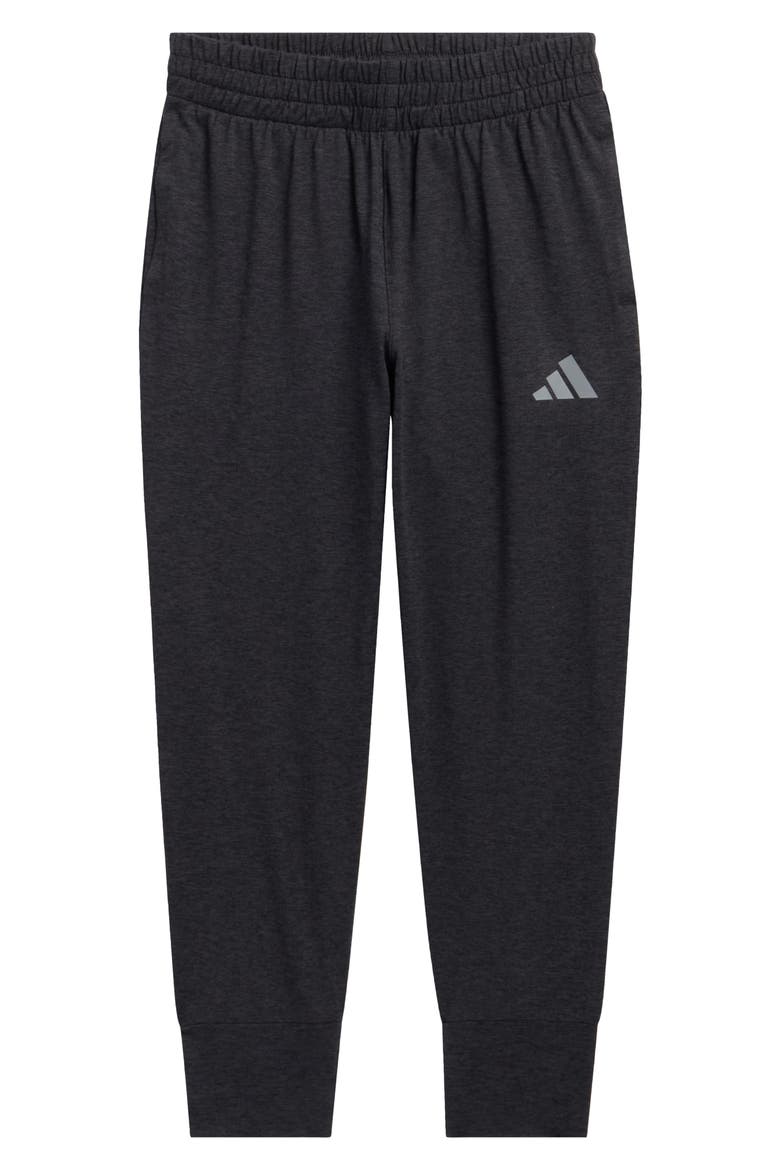 Kids' Basic Joggers, Main, color, BLACK W/ GREY MELANGE