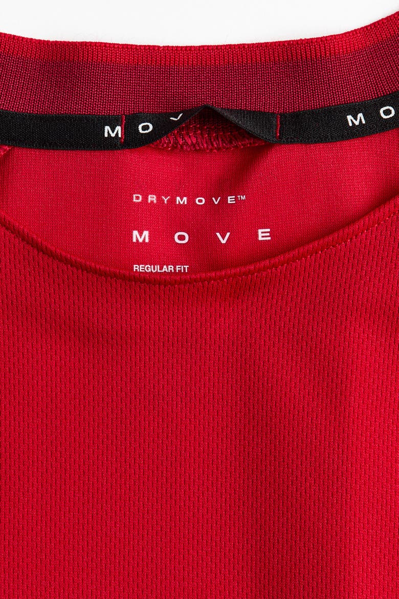 Regular Fit Printed Football Shirt With Drymove, Alternate, color, Red/Canada