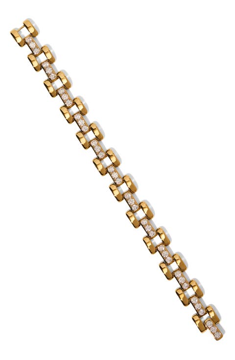 Celine Cubic Zirconia Watch Chain Bracelet