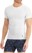 Polo Ralph Lauren 3-Pack Slim Fit Logo Embroidered Crewneck Undershirts