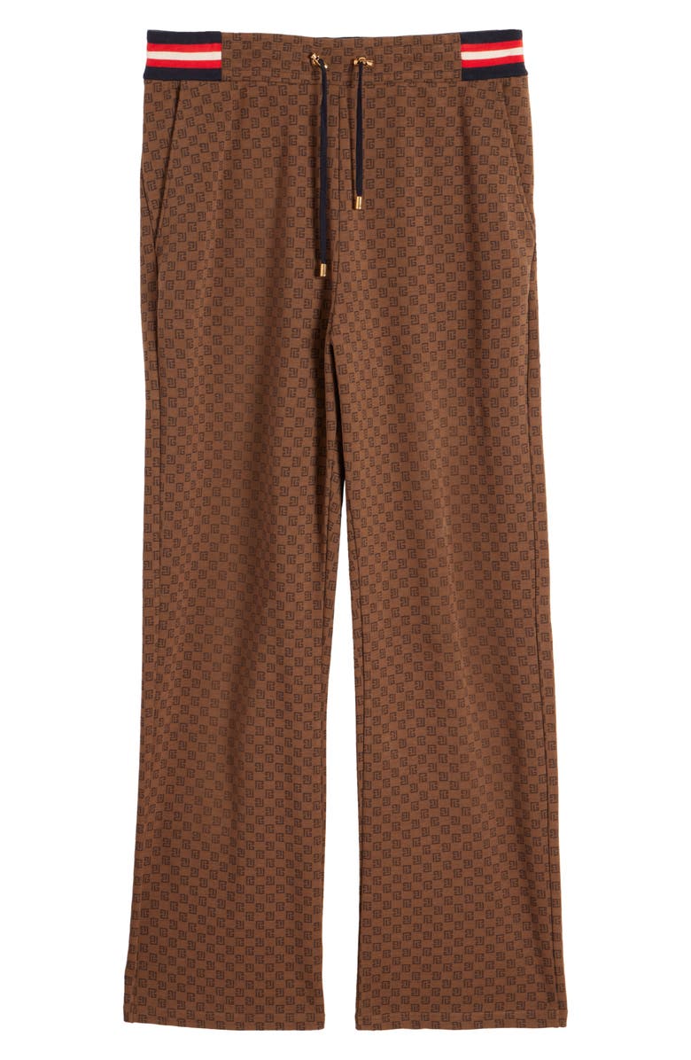 Balmain Mini Monogram Drawstring Pants, Alternate, color,