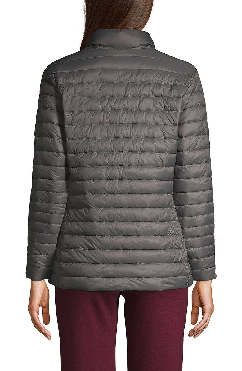 Lands
 End School Uniform 
 ThermoPlume Jacket, Alternate, color, Arctic Gray