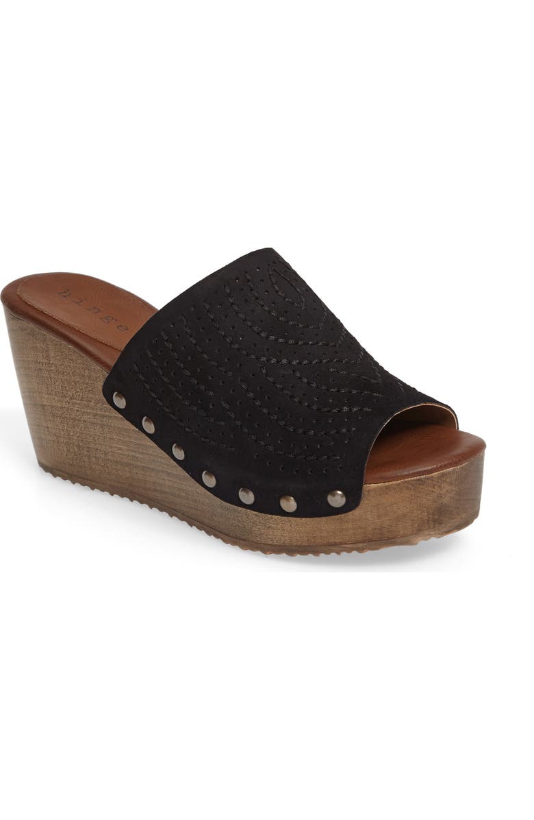 Hinge Agitha Platform Wedge Sandal, Main, color,