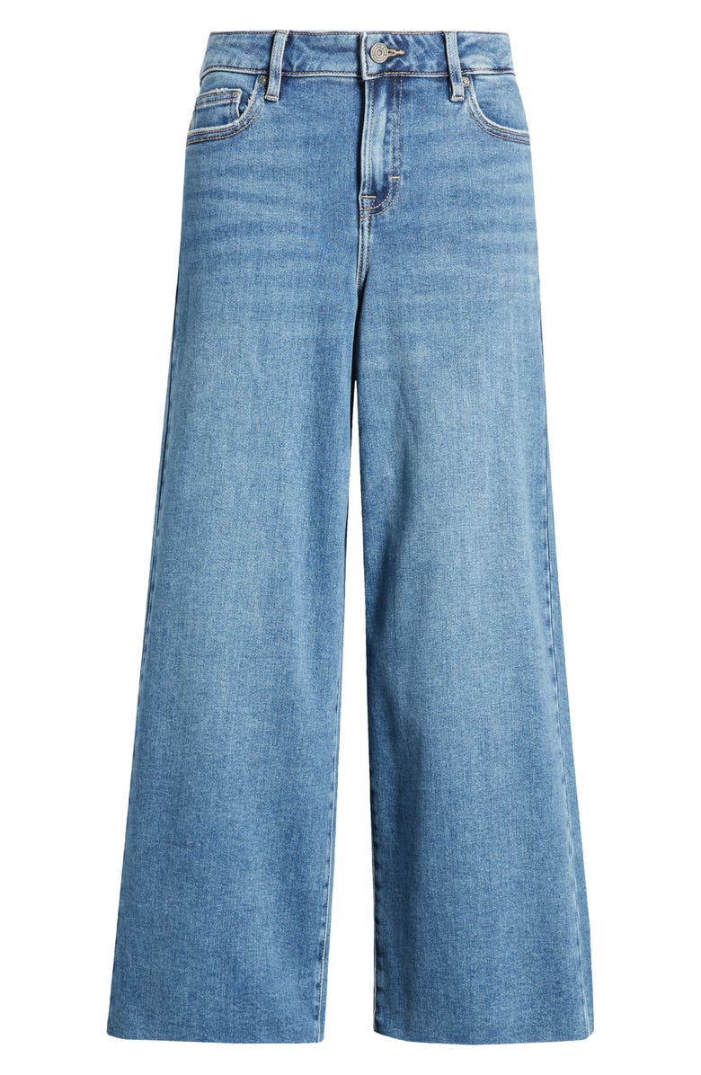 HIDDEN JEANS Clean Hem High Waist Wide Leg Jeans, Alternate, color, Medium Wash