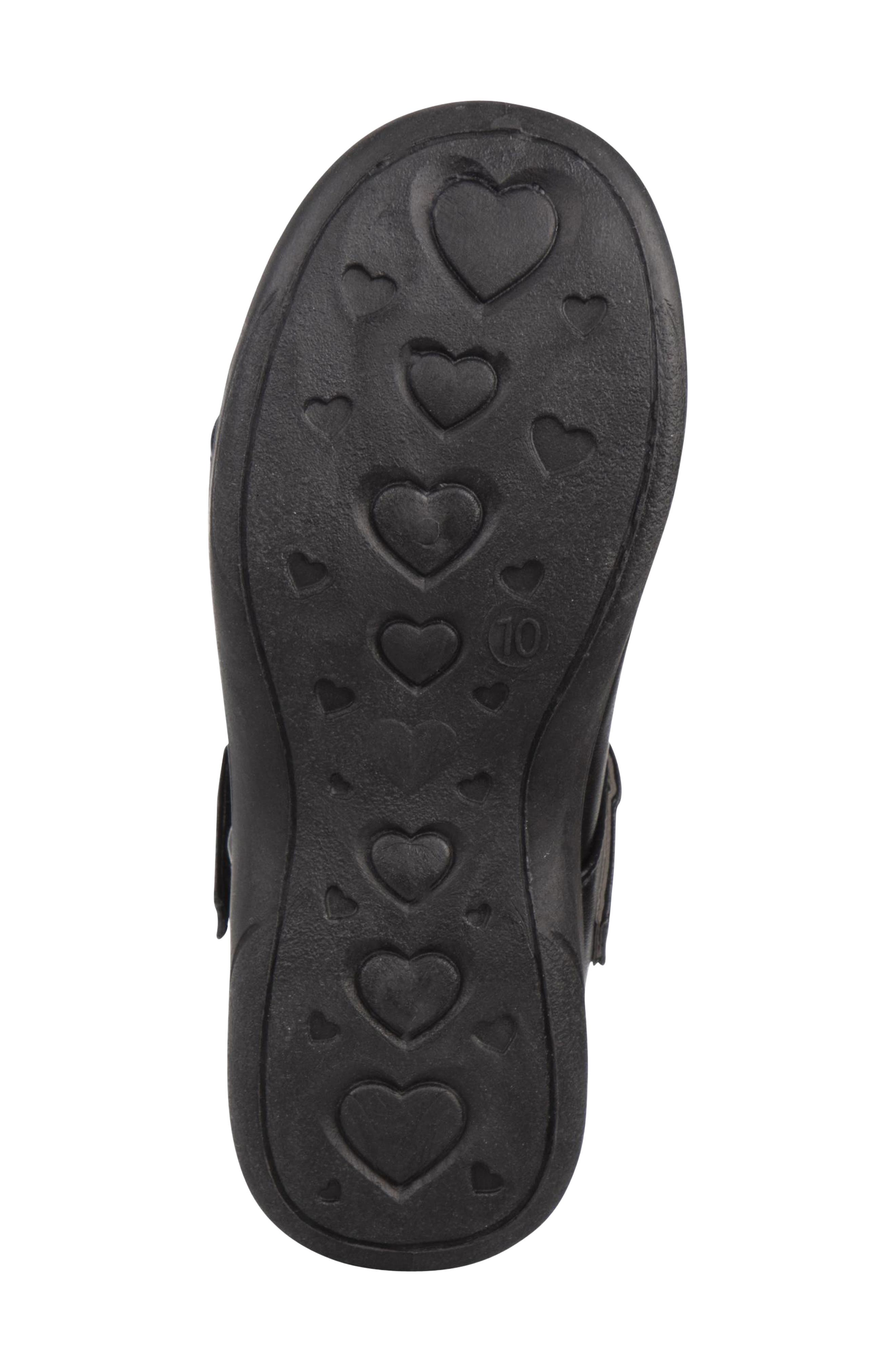 GIRLS' STRAPPED HEART, Alternate, color, BLACK