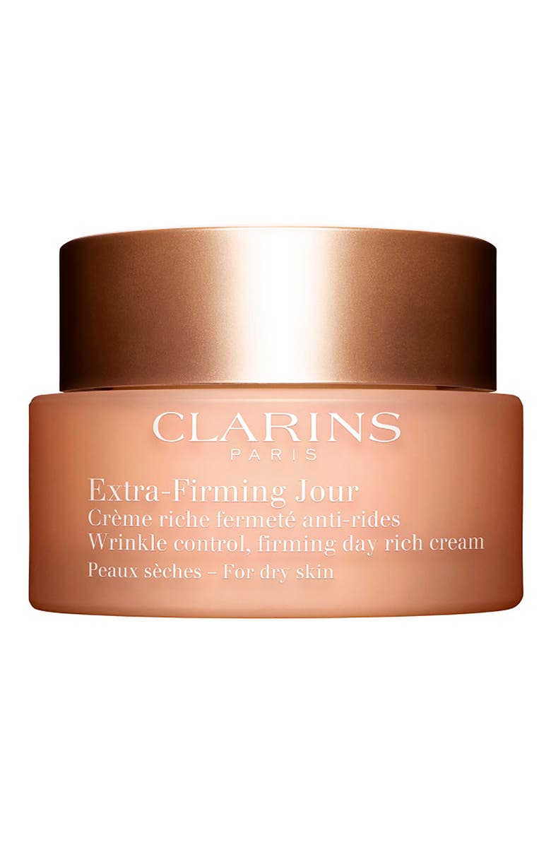Clarins Extra-Firming Wrinkle Control Firming Day Cream for Dry Skin, Main, color, 