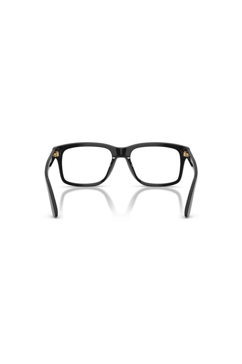 53mm Square optical glasses, Alternate, color, Black