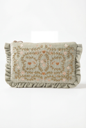 Elizabeth Scarlett Mediterranean Garden Velvet Everyday Pouch
