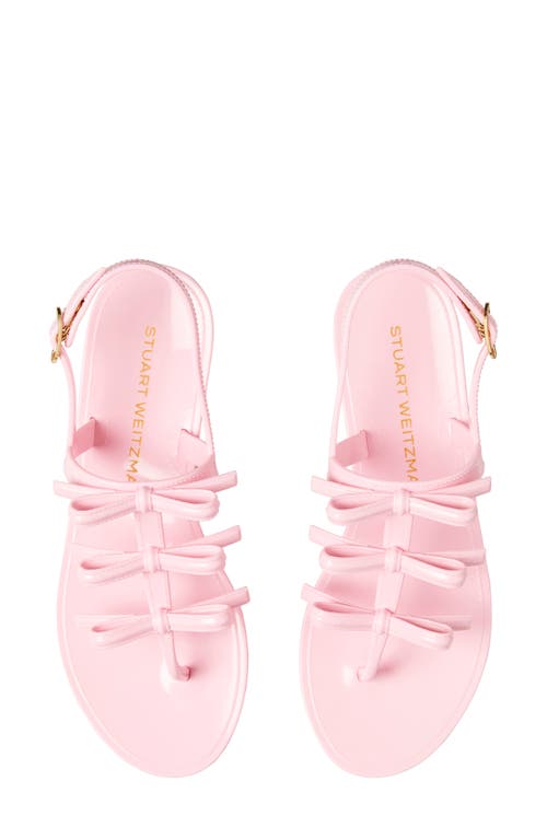 Stuart Weitzman Women's Felicity Bow Sandals In Pink Marshmallow