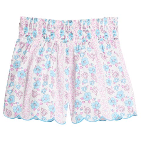 Kids' Shirred Scallop Shorts (Todder)