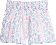 BISBY Kids' Shirred Scallop Shorts