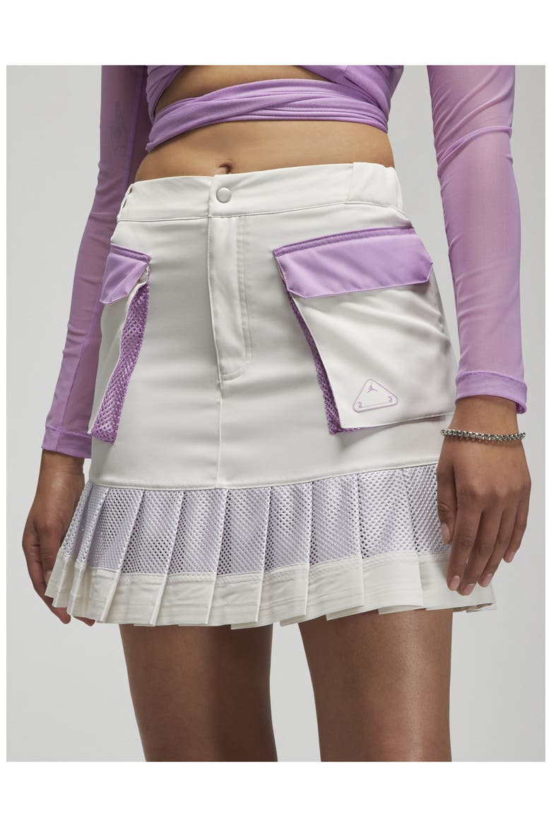 23 Engineered Pleated Cargo Skirt, Alternate, color, PHANTOM/ IRIS WHISPER