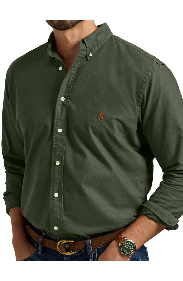 Polo Ralph Lauren Garment-Dyed Oxford Sport Shirt, Alternate, color,