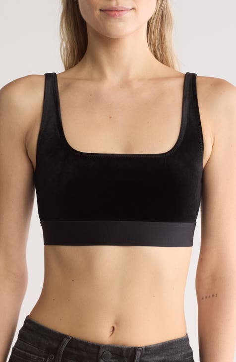 Velvet Scoop Neck Sports Bra (Regular & Plus)