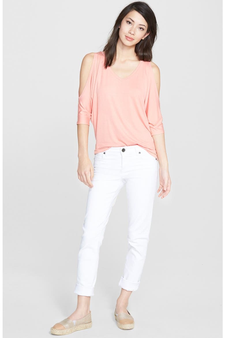 'Diana' Skinny Jeans, Alternate, color, WHITE