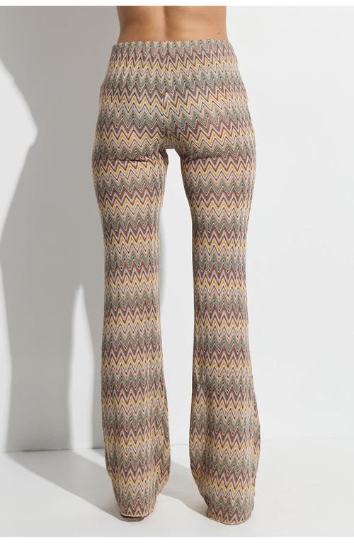 Gottex Beach Life Desert Mirage High Waist Flare Beach Pants In Multi