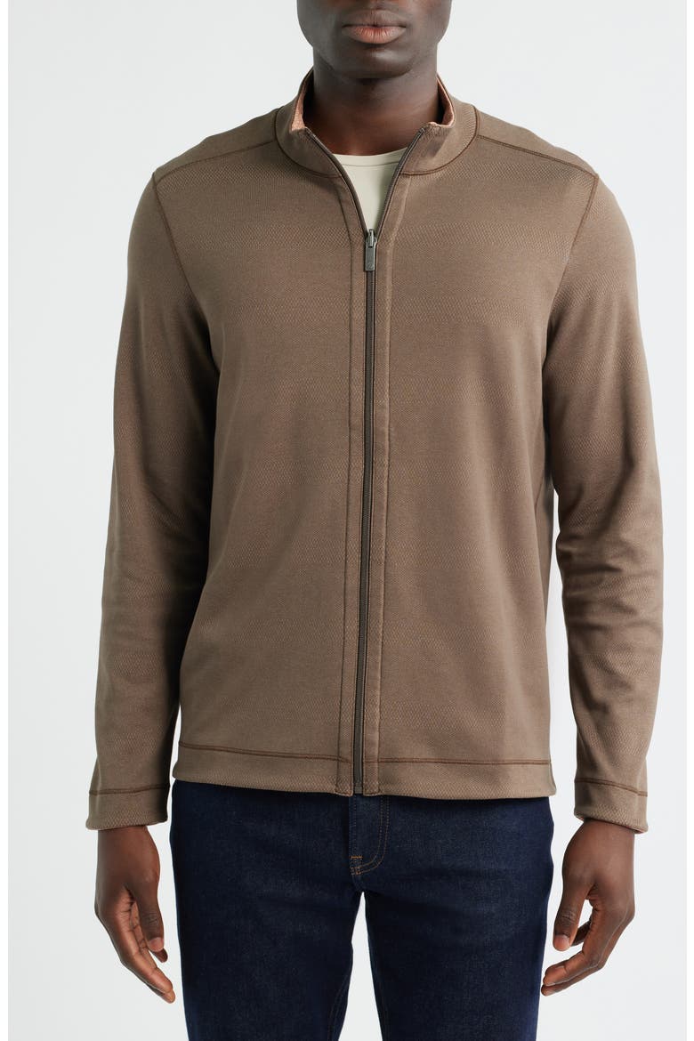 XC4® Reversible Performance Zip Jacket, Alternate, color, BROWN/ RUST