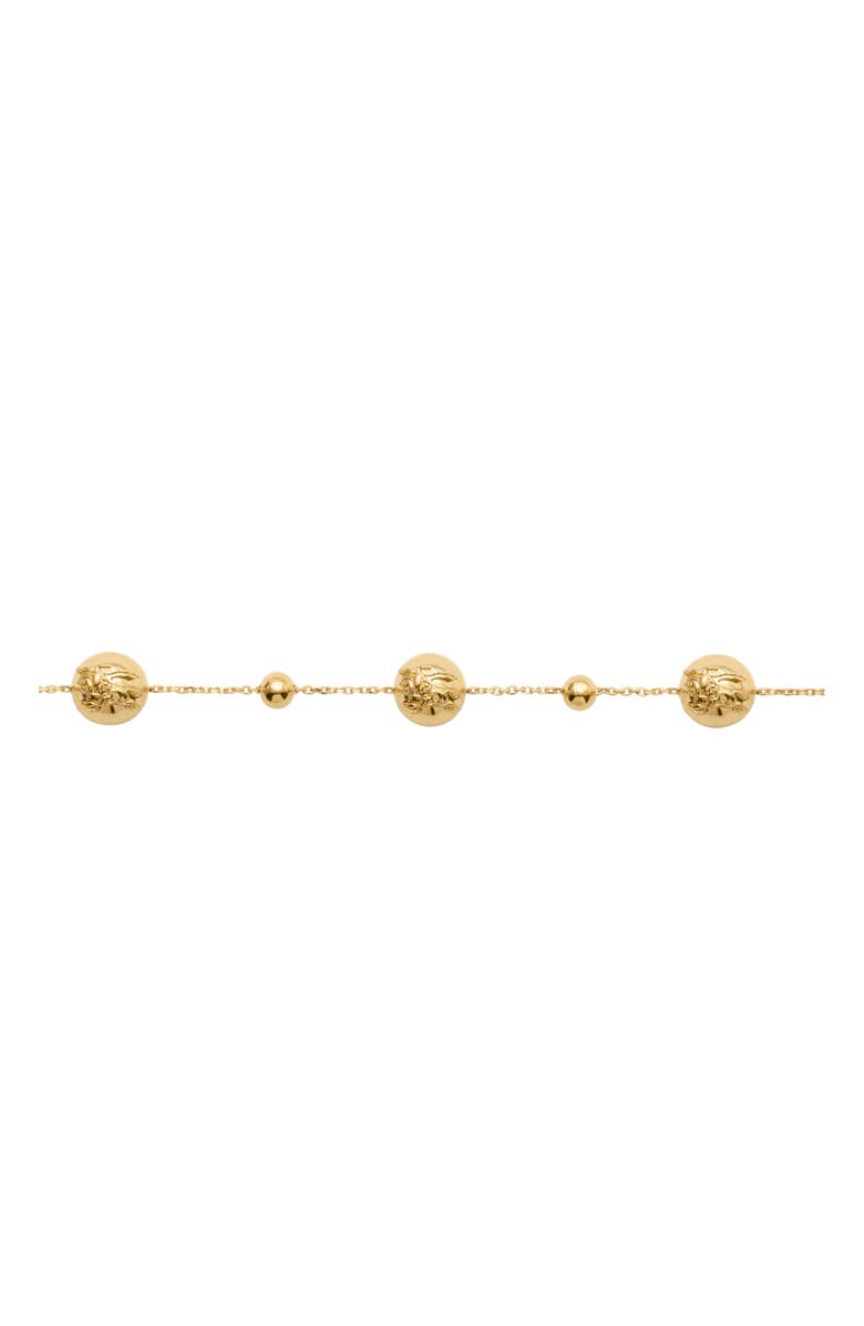 Burberry EKD Sphere Necklace, Alternate, color, Gold