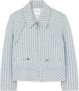 ST. JOHN Metallic Tweed Zip-Up Jacket