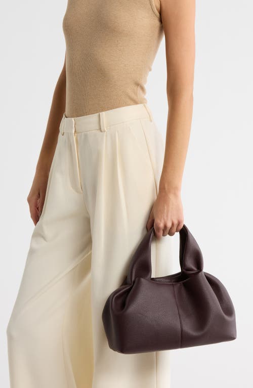 Bcbg Pleated Top Handle Bag In Brown