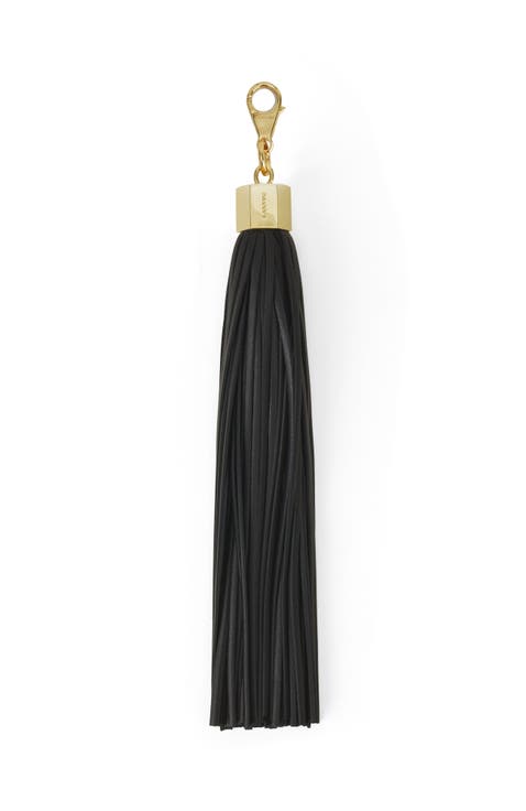 Leather Pompom Bag Charm