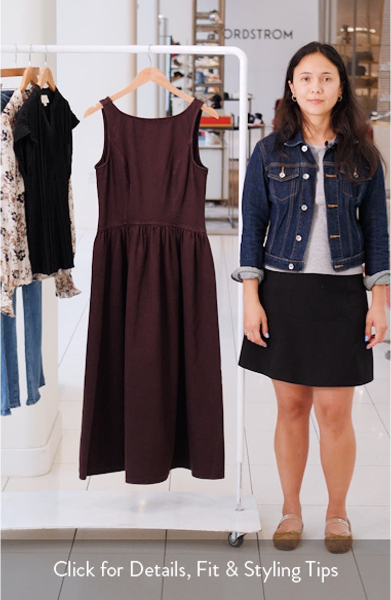 Amelia Denim Midi Dress, sales video thumbnail