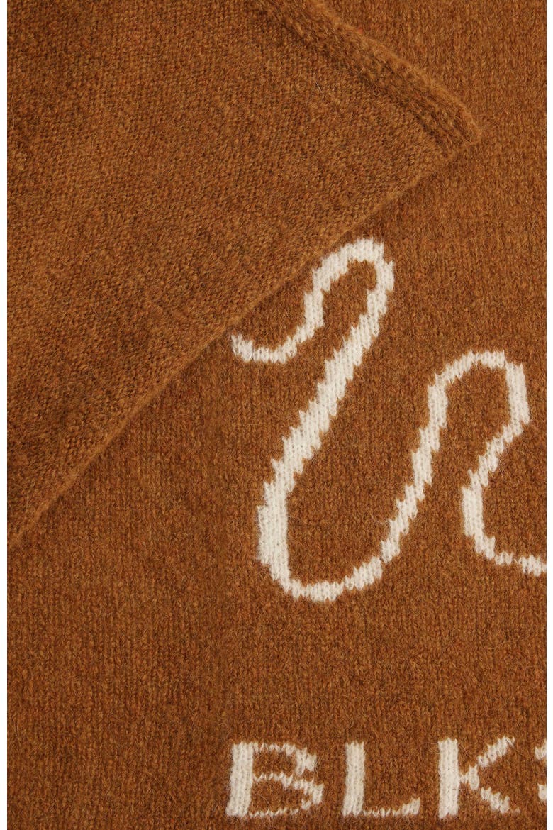 Swn  Logo Copper Alpaca Throw Rug, Alternate, color, Copper