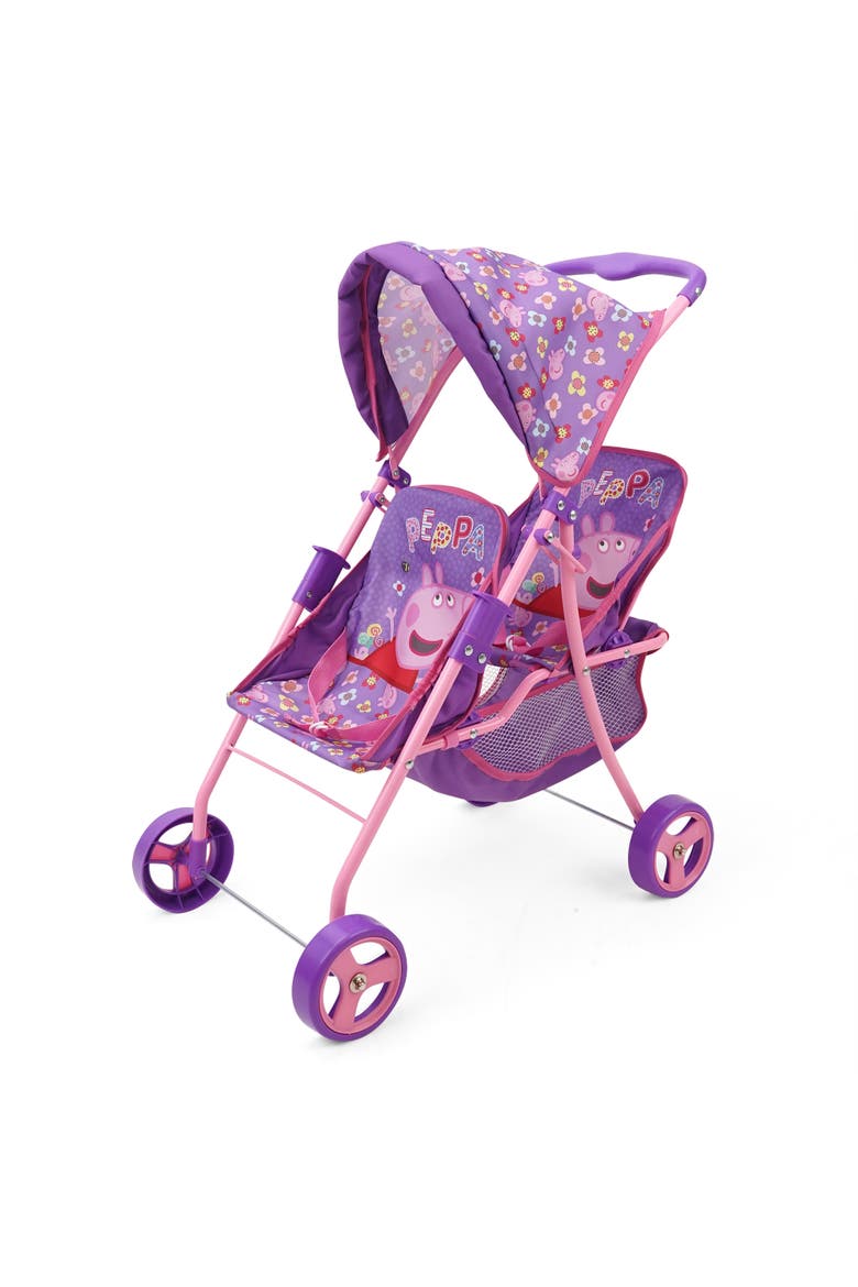 Doll Twin Stroller, Main, color, Multicolored