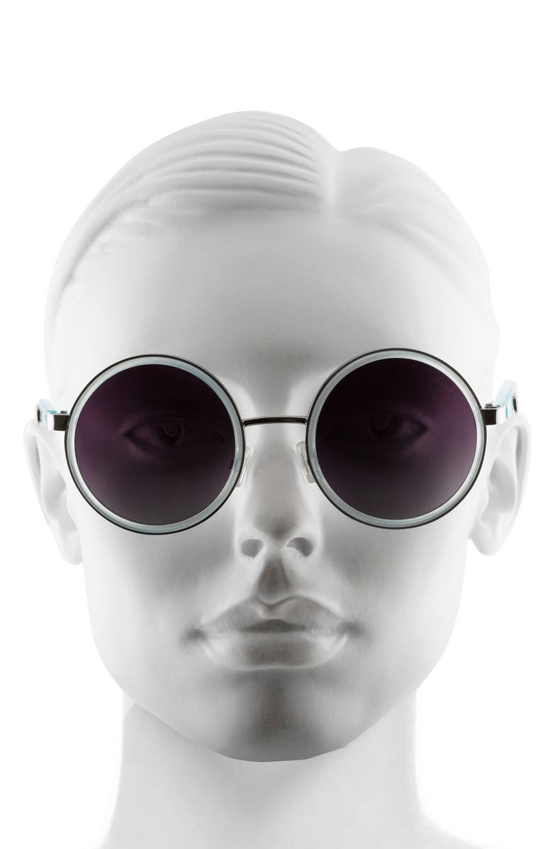 Velvet Eyewear Essie 52mm Gradient Round Sunglasses, Alternate, color,