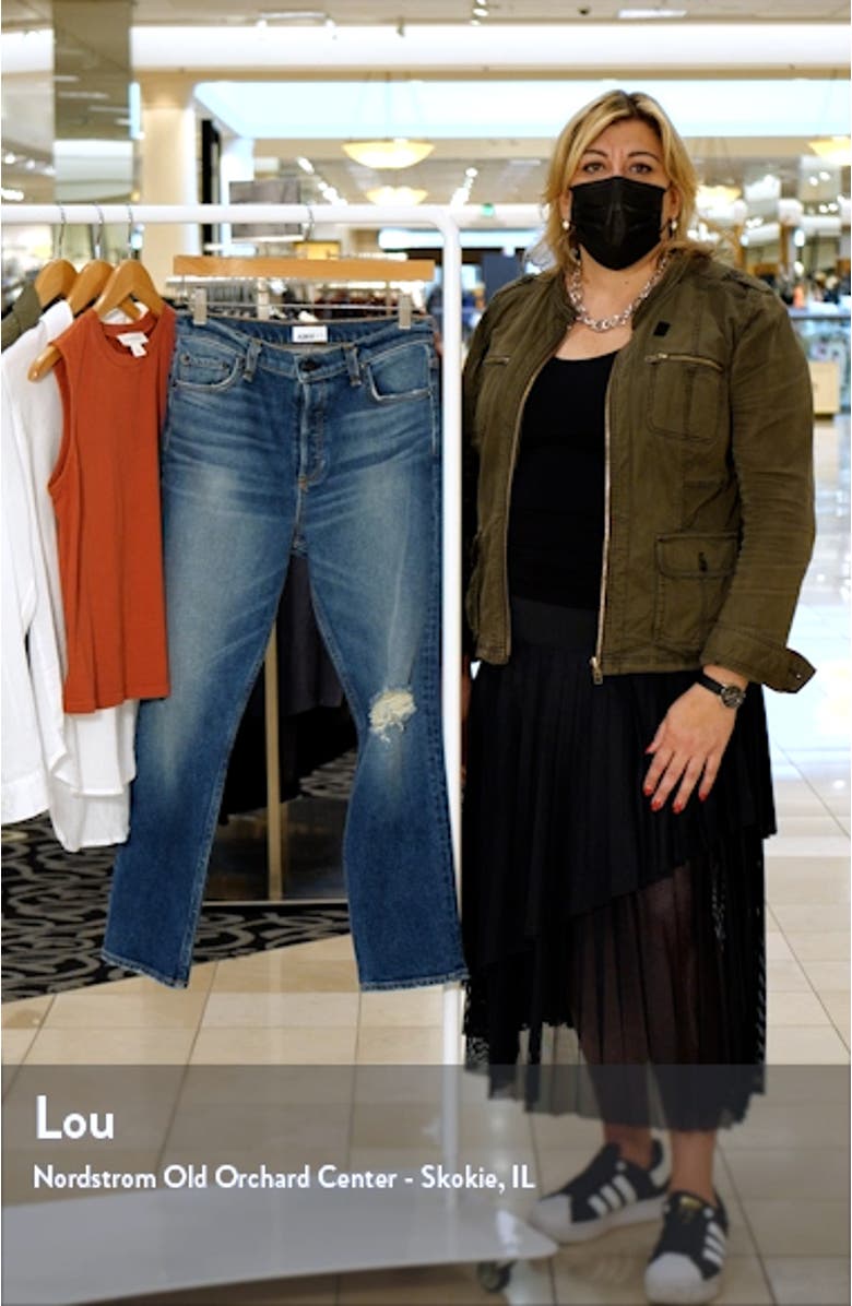 Ripped High Waist Ankle Straight Leg Jeans, sales video thumbnail