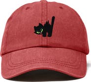 Dalix Blink Black Cat Dad Cap